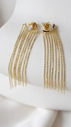 Avalon Earring 18K Gold Vermeil -Lustre Jewelry Shop Avalon Earring 18K Gold Vermeil 89js