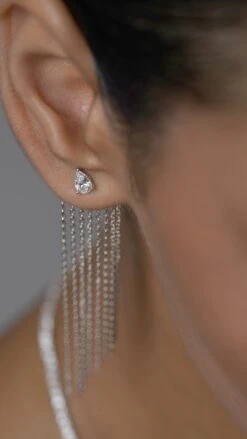 Avalon Earring White Gold Plated 16 Avalon Earring White Gold Plated -Lustre Jewelry Shop Avalon Earring White Gold Plated IISS