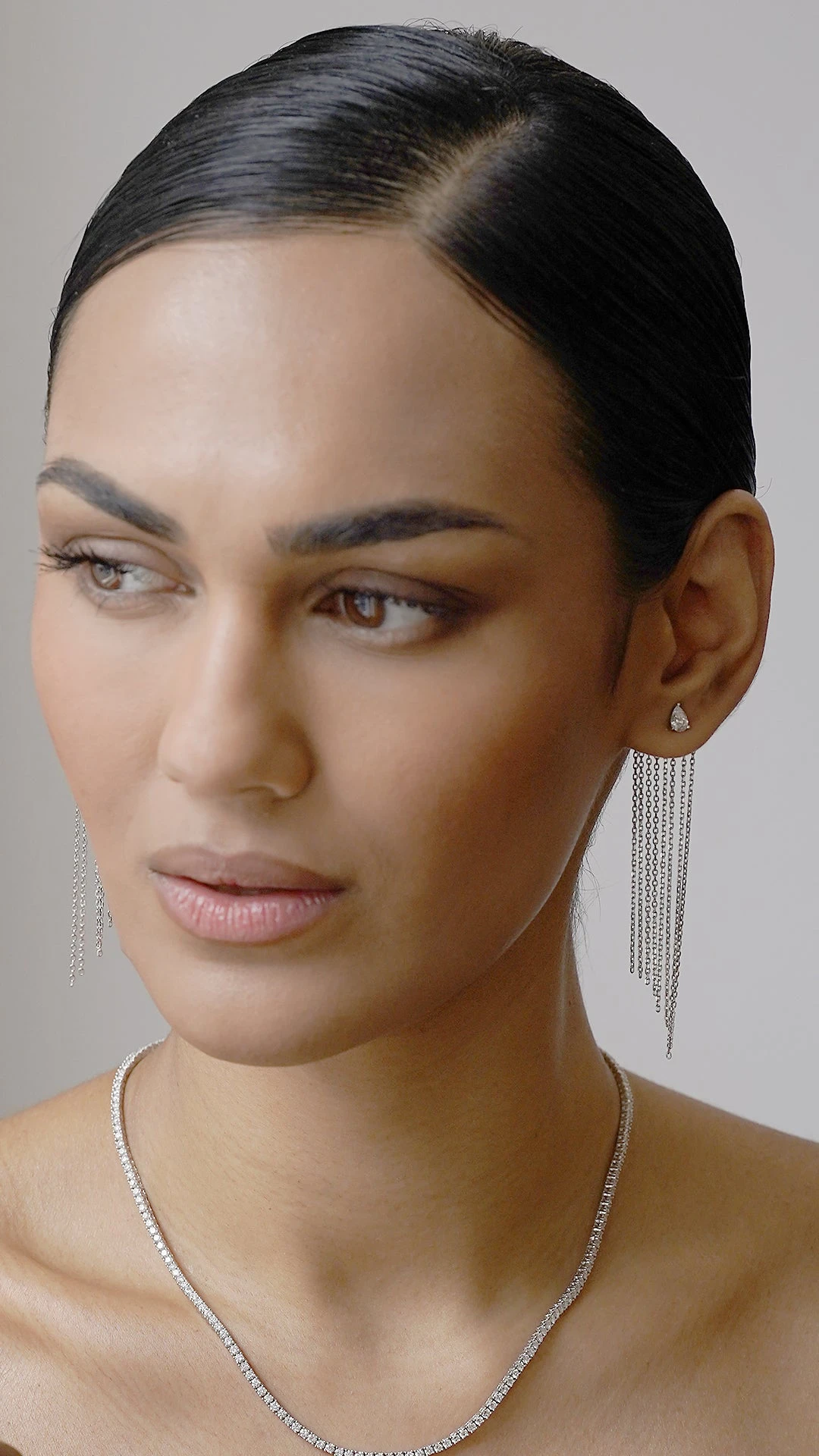 Avalon Earring White Gold Plated 3 Avalon Earring White Gold Plated