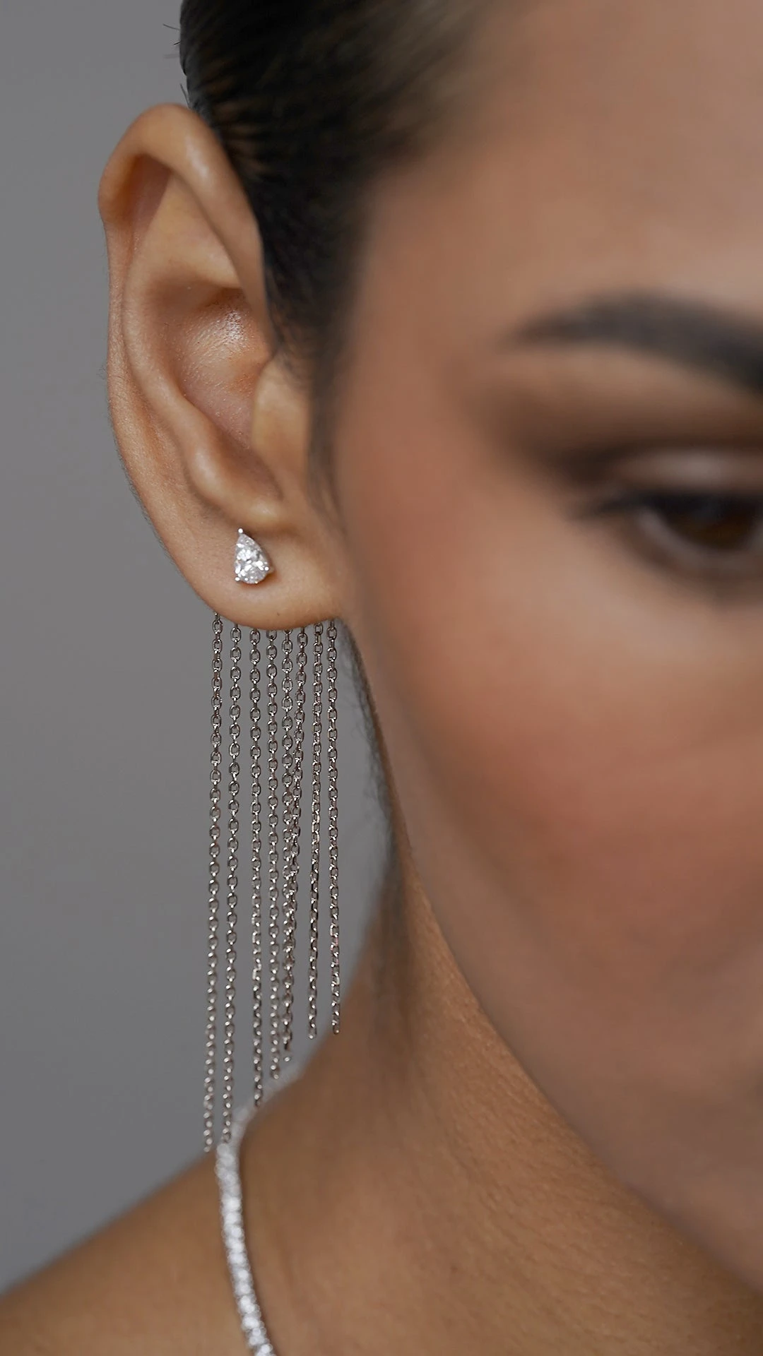 Avalon Earring White Gold Plated 5 Avalon Earring White Gold Plated - Image 3