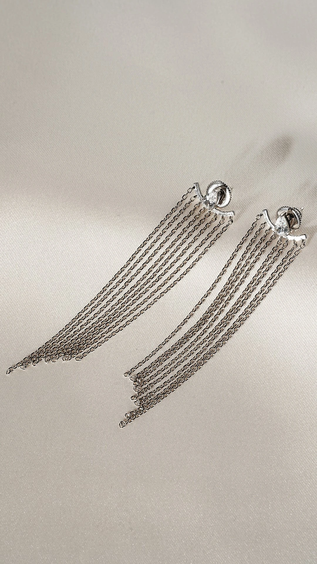 Avalon Earring White Gold Plated 4 Avalon Earring White Gold Plated - Image 2