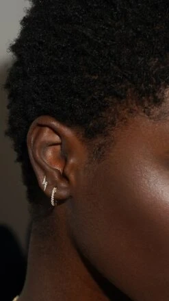 Rai Stud 9K White Gold -Lustre Jewelry Shop BABY HOOP 878SSA cb510d09 a1c9 4ed6 96da 6c12721dc3a6