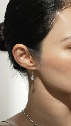 Blythe Pear Drop Earrings 9K White Gold -Lustre Jewelry Shop BLYTHE PEAR DROP EUROBACK EARRINGS KD98 80a1654f 9e20 4d9d 8bb4 733e62f1646b