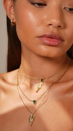 Borneo Necklace 18K Gold Vermeil -Lustre Jewelry Shop BORNEO NECKLACE 18K GOLD VERMEIL IO98DS