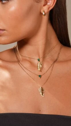 Lonny Hoops 18K Gold Vermeil -Lustre Jewelry Shop BORNEO NECKLACE 18K GOLD VERMEIL SABAL 9SS9