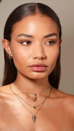 Borneo Necklace 18K Gold Vermeil -Lustre Jewelry Shop BORNEO NECKLACE 18K GOLD VERMEIL SABAL JKSUIO