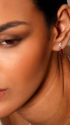 Baby Arabella Ruby White Gold Plated -Lustre Jewelry Shop Baby Arabella Ruby White Gold Plated 7SIAK