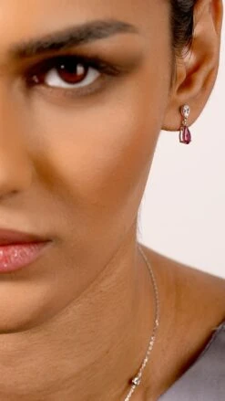 Baby Arabella Ruby White Gold Plated -Lustre Jewelry Shop Baby Arabella Ruby White Gold Plated 89SKJ