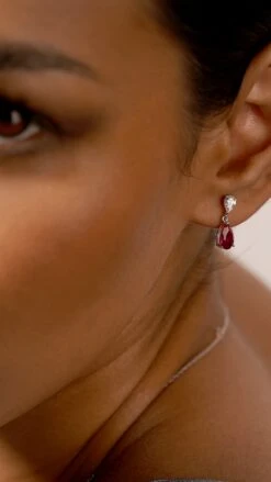 Baby Arabella Ruby White Gold Plated -Lustre Jewelry Shop Baby Arabella Ruby White Gold Plated 98JSS