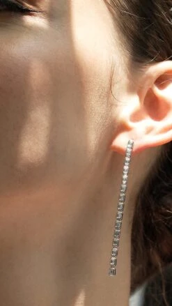 Baby Cassidy Earrings White Gold Plated -Lustre Jewelry Shop Baby Cassidy Earrings Silver 78733622