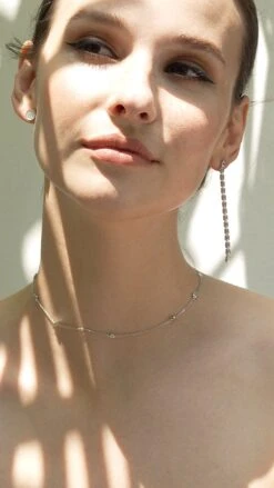 Baby Cassidy Earrings White Gold Plated -Lustre Jewelry Shop Baby Cassidy Earrings Silver 9898933