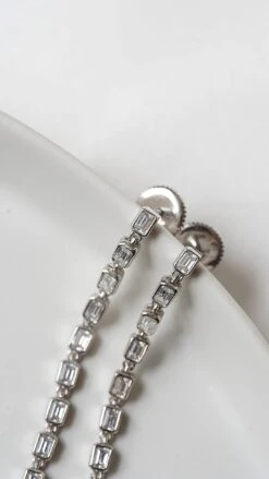 Baby Cassidy Earrings White Gold Plated -Lustre Jewelry Shop Baby Cassidy Earrings White Gold Plated 98KJS