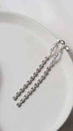 Baby Cassidy Earrings White Gold Plated -Lustre Jewelry Shop Baby Cassidy Earrings White Gold Plated UDSSS