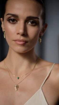 Borneo Necklace 18K Gold Vermeil -Lustre Jewelry Shop Borneo Necklace 18K Gold Vermeil 89UIID