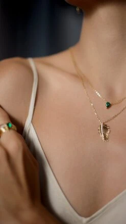 Borneo Necklace 18K Gold Vermeil -Lustre Jewelry Shop Borneo Necklace 18K Gold Vermeil 989JS