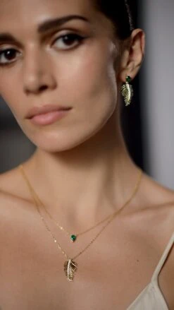 Borneo Necklace 18K Gold Vermeil -Lustre Jewelry Shop Borneo Necklace 18K Gold Vermeil 98UISA