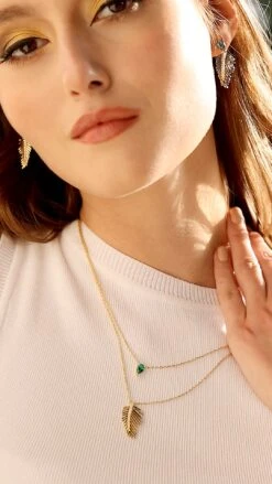 Borneo Necklace 18K Gold Vermeil -Lustre Jewelry Shop Borneo Necklace 18K Gold Vermeil IOJDS