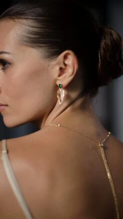 Palma Earrings 18K Gold Vermeil -Lustre Jewelry Shop Borneo Necklace 18K Gold Vermeil IUO98S db60f6b3 7c66 4e3e 975b 69bfe6c6e59d