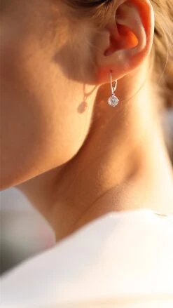 Briar Earrings 9K White Gold -Lustre Jewelry Shop Briar Earrings White Gold S0S0KKA