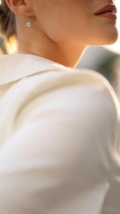 Briar Earrings 9K White Gold -Lustre Jewelry Shop Briar Earrings White Gold didids