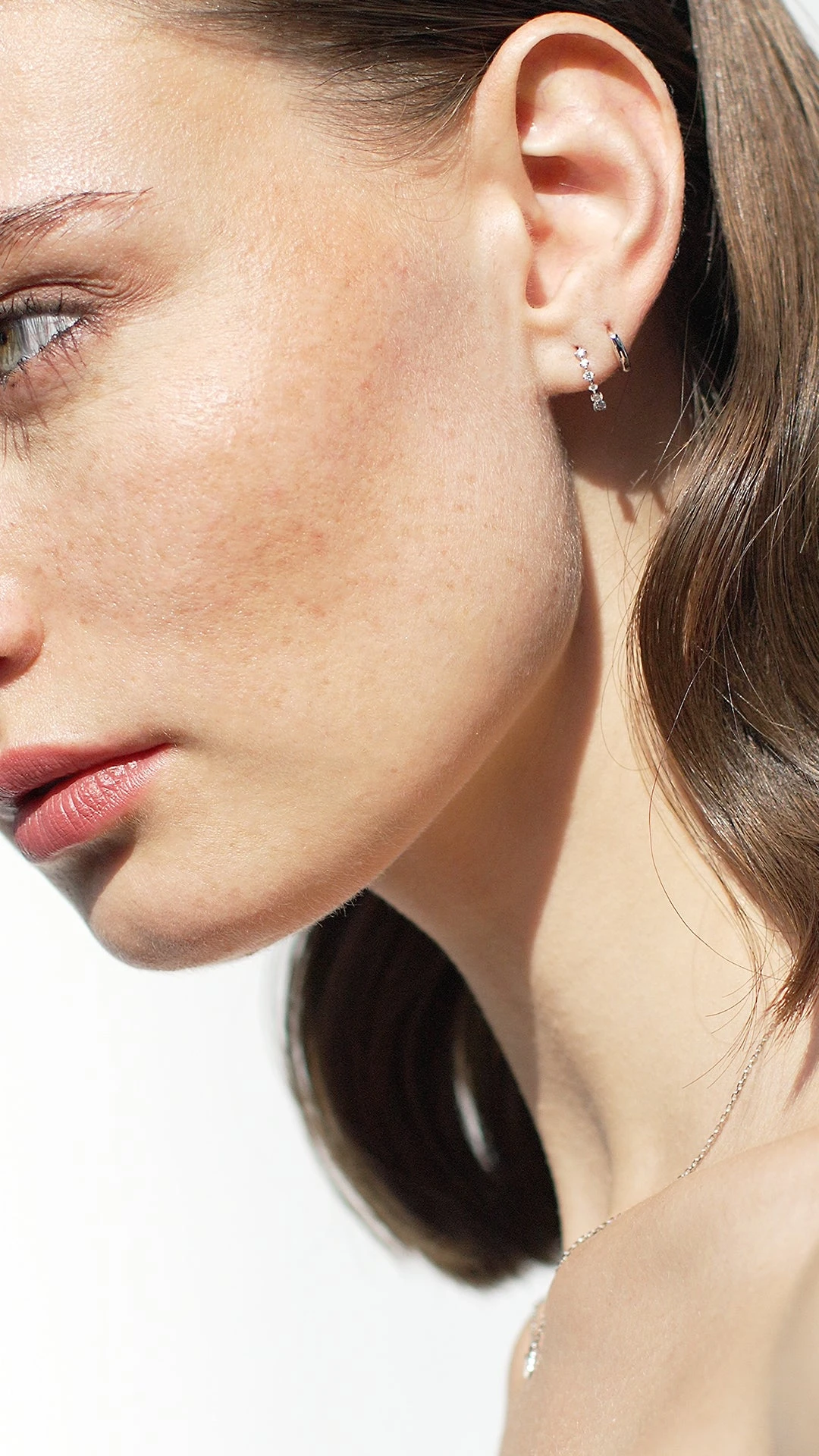 Cami Hoop 9K White Gold 3 Cami Hoop 9K White Gold