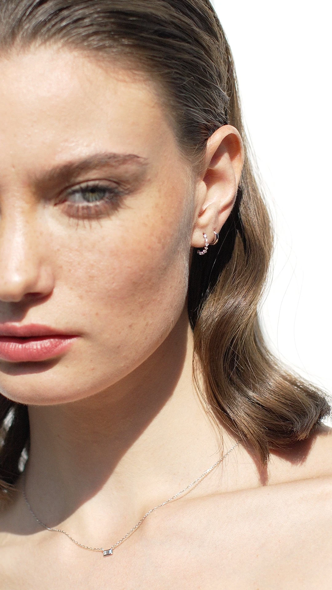 Cami Hoop 9K White Gold 10 Cami Hoop 9K White Gold - Image 8