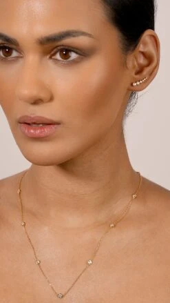 Petra Necklace 18K Gold Vermeil -Lustre Jewelry Shop CARISSA EARRINGS 18K GOLD VERMEIL PETRA LKSS