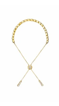 Cassidy Bracelet Emerald 18K Gold Vermeil -Lustre Jewelry Shop CASSIDY BRACELET GREEN S0S0