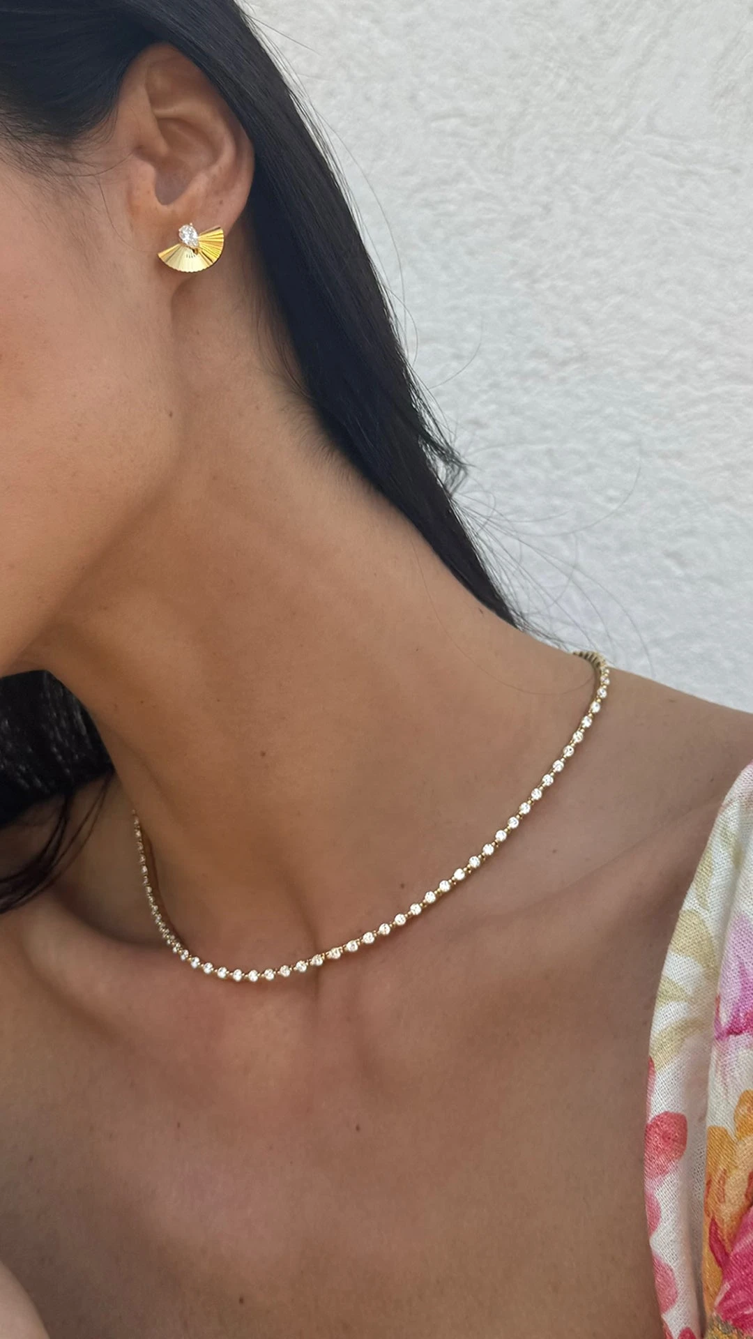 Celene Fan Studs 18K Gold Vermeil 9 Celene Fan Studs 18K Gold Vermeil - Image 7