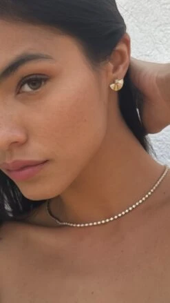 Celene Fan Studs 18K Gold Vermeil 34 Celene Fan Studs 18K Gold Vermeil -Lustre Jewelry Shop CELENE FAN CORALIE SJKJ