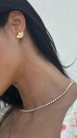 Celene Fan Studs 18K Gold Vermeil 36 Celene Fan Studs 18K Gold Vermeil -Lustre Jewelry Shop CELENE FAN STUDS 18K GOLD VERMEIL 90IOS