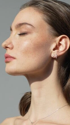 Celia Huggie Earring 9K White Gold -Lustre Jewelry Shop CELIA MIYU WG 6633 5f3d7439 e7ae 46f3 8cdc 8d865efbc03b