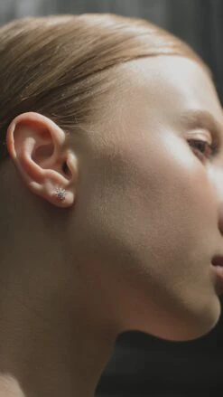 Comet Stud White Gold Plated -Lustre Jewelry Shop COMET STUD 8SJSJS88A