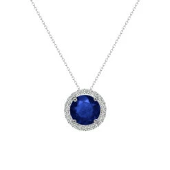 Cory Necklace 1.00ct 18K White Gold Sapphire -Lustre Jewelry Shop CORYNECKLACEWG ws 7df6cfb0 9d68 4169 8d46 630a011fe6a2