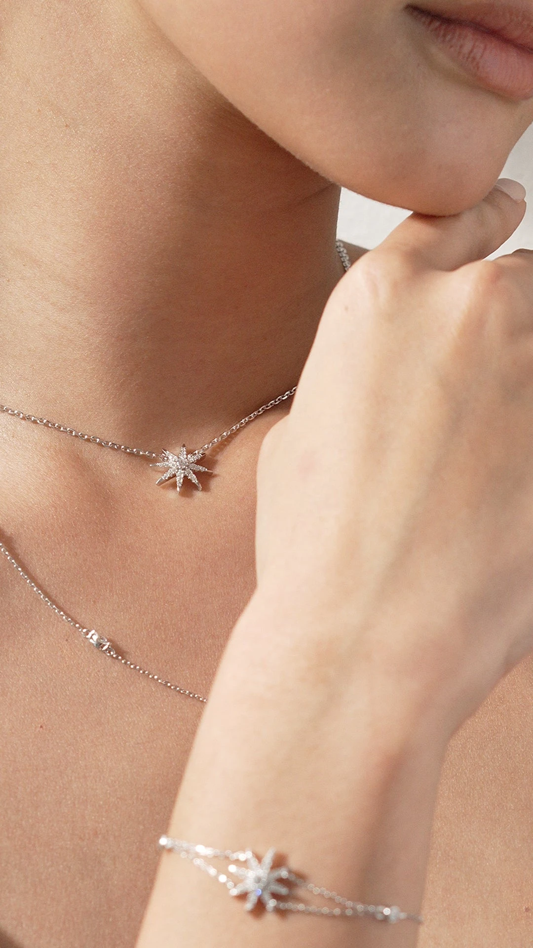 Atrias Necklace White Gold Plated 12 Atrias Necklace White Gold Plated - Image 10