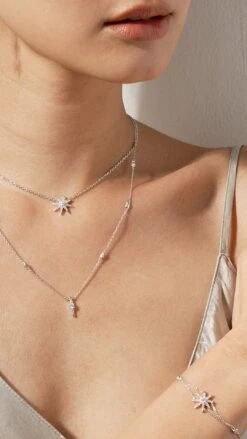 Cosmo Necklace White Gold Plated -Lustre Jewelry Shop COSMO STELLA BRACELET SKSKS9SS