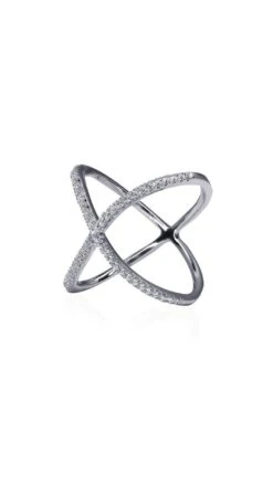 Crux Ring In White Gold Plated 19 Crux Ring In White Gold Plated -Lustre Jewelry Shop CRUX 98SJKSS