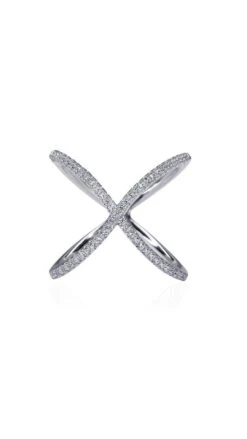 Crux Ring In White Gold Plated 14 Crux Ring In White Gold Plated -Lustre Jewelry Shop CRUX JKSJKS33