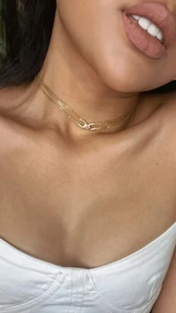 Cyndi Necklace 18K Gold Vermeil -Lustre Jewelry Shop CYNDINECKLACEGOLDVERMEIL4332