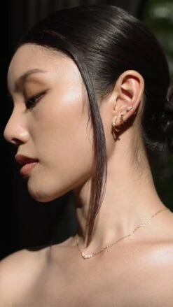 Cady Bead Hoops 18K Gold Vermeil -Lustre Jewelry Shop Cady Pearl Necklace Gold Vermeil IOD88S 3d0890b8 8a83 47a3 a96a 317548c259fa