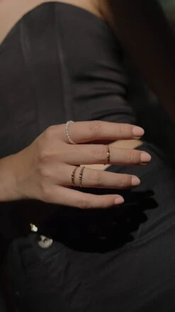 Cady Bead Ring 18K Gold Vermeil -Lustre Jewelry Shop CadyBeadRingGoldVermeil343