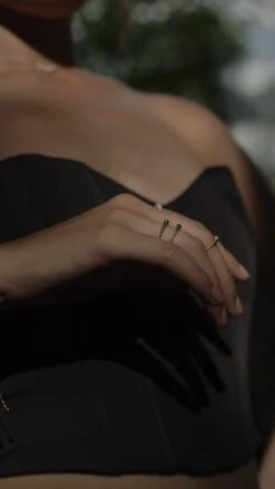 Cady Bead Ring 18K Gold Vermeil -Lustre Jewelry Shop CadyBeadRingGoldVermeil393