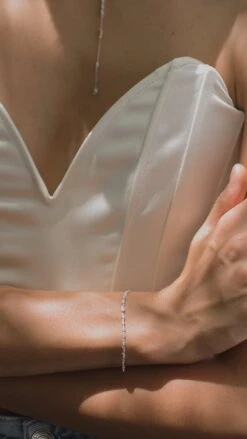 Calluna Bracelet White Gold Plated -Lustre Jewelry Shop Calluna Bracelet White Gold Plated 98IUD