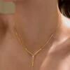 Calluna Necklace 18K Gold Vermeil -Lustre Jewelry Shop Calluna Necklace 18K Gold Vermeil 98DIO