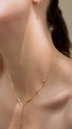 Calluna Necklace 18K Gold Vermeil -Lustre Jewelry Shop Calluna Necklace 18K Gold Vermeil 98IUDS