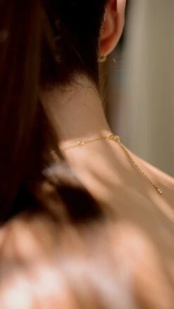 Calluna Necklace 18K Gold Vermeil -Lustre Jewelry Shop Calluna Necklace 18K Gold Vermeil 9UKD