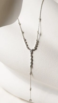 Calluna Necklace White Gold Plated -Lustre Jewelry Shop Calluna Necklace White Gold Plated UIDSSS