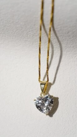 Camden Heart Pendant Yellow Gold -Lustre Jewelry Shop Camden Heart Pendant Yellow Gold 898DSLK