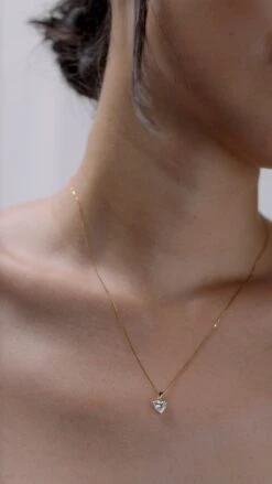 Camden Heart Pendant Yellow Gold -Lustre Jewelry Shop Camden Heart Pendant Yellow Gold LKDUS