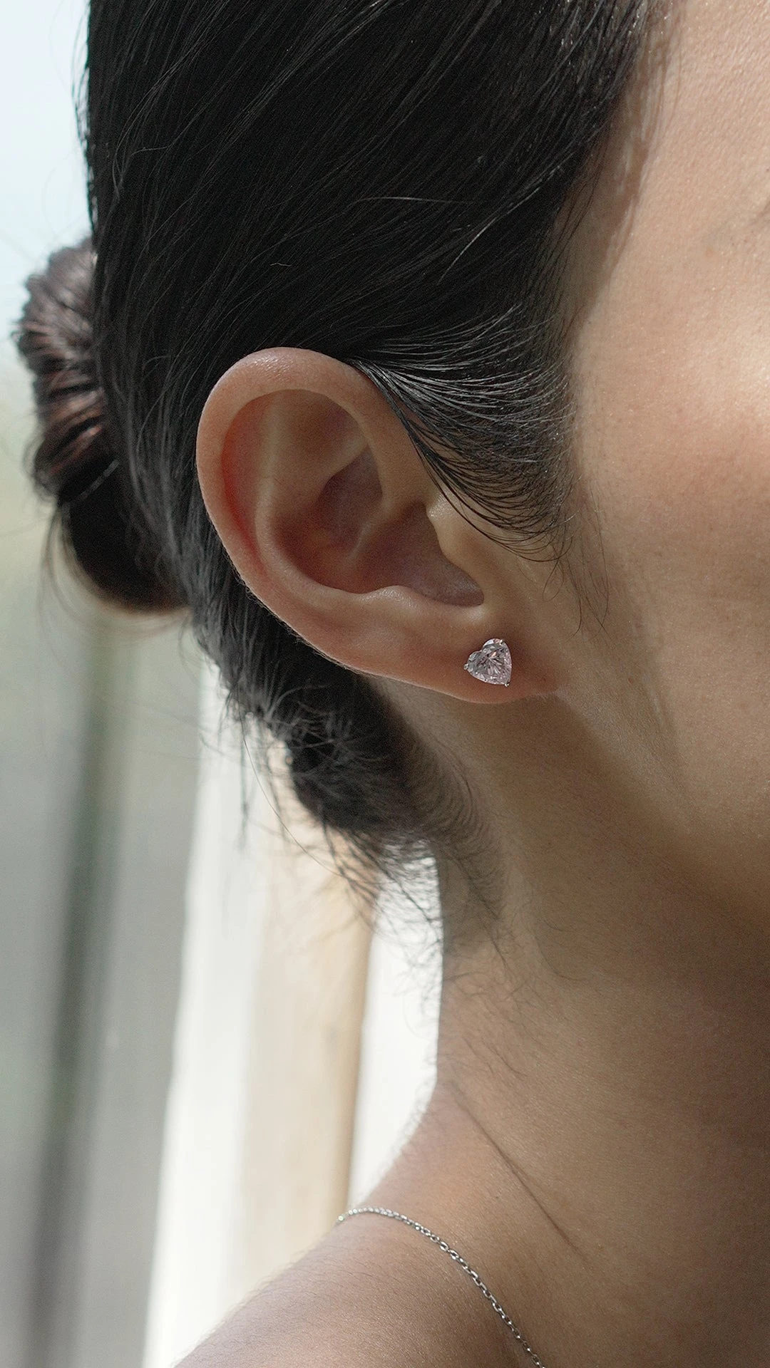 Camden Pink Heart Studs 9 Camden Pink Heart Studs - Image 7